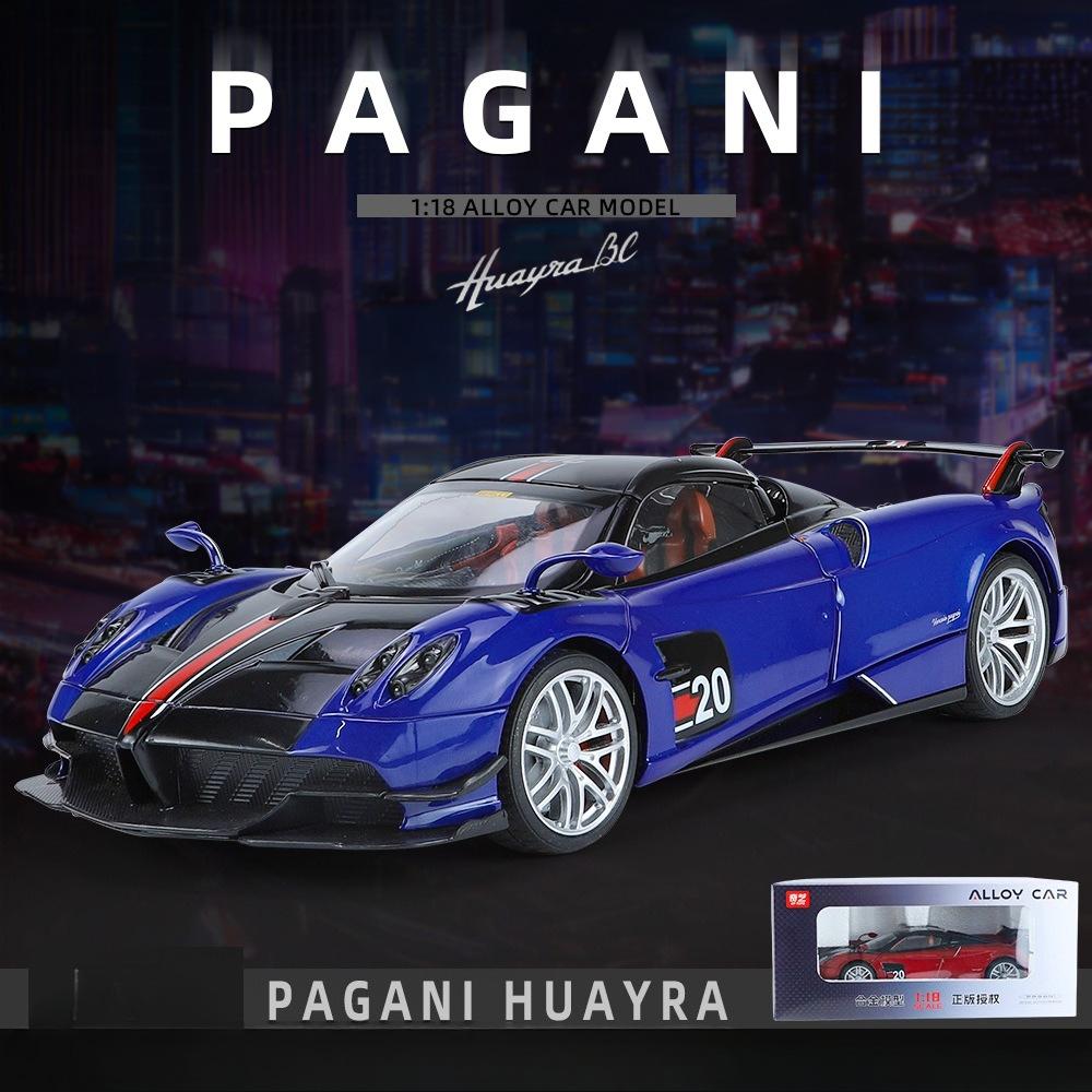 Official Licensed 1:18 Scale Pagani Huayra BC Sport Car Model Diecast Toy Vehicle Kids Boys Gift Collective Home Decoration