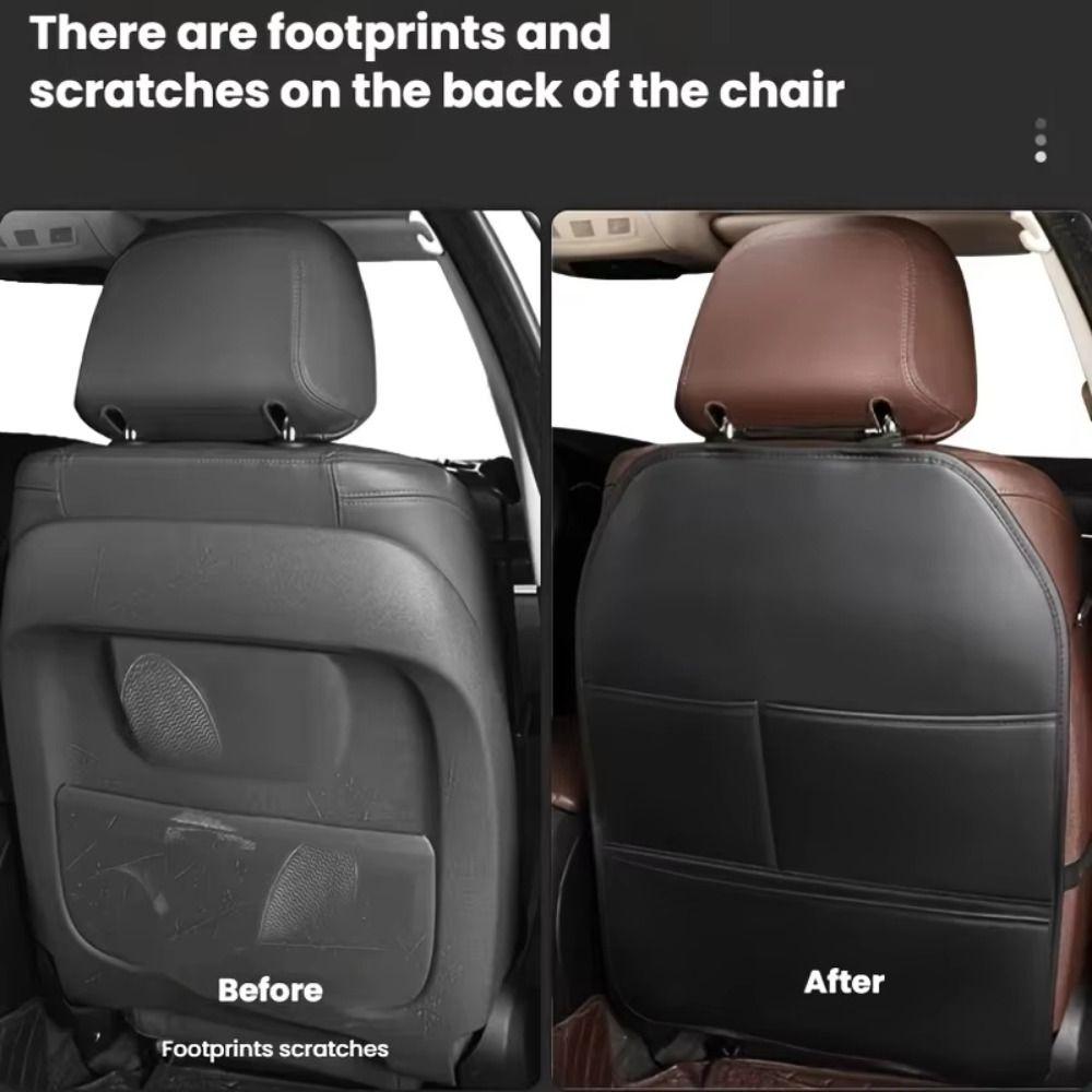 Waterproof Car Seat Backrest Protector Anti Slip Backrest Anti-kick Mat Children's Back Seat