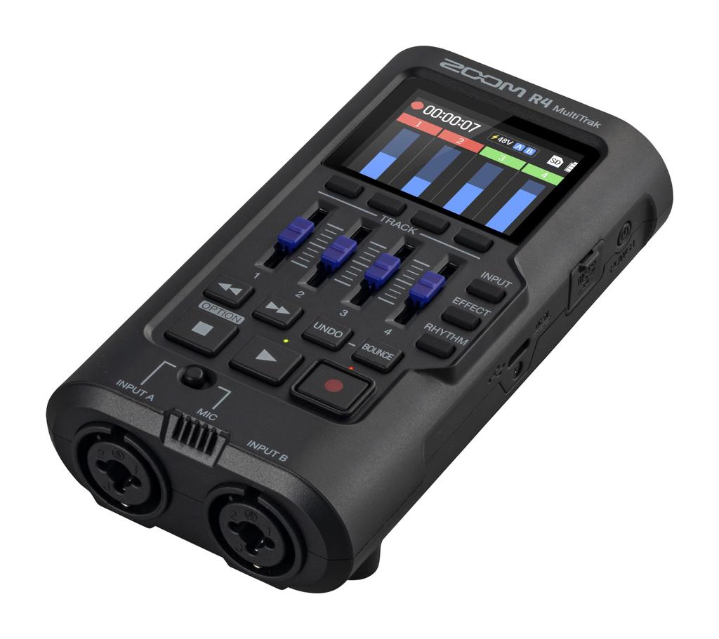 Zoom R4 Portable Recorder Black 32bit Float Audio Compatible 4 Tracks Multi-Track