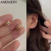 Leaf Earcuff Clips On Earrings for Women Sweet Cute Student Jewelry Wholesale