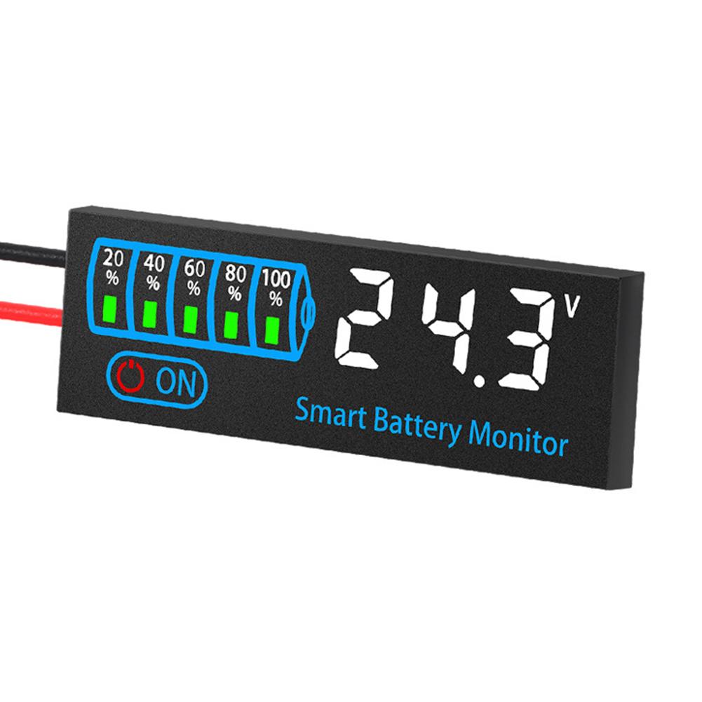ABS Material Battery Power Display LED Voltage Indicator Voltage Alarm