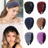 Fashion Wide Casual Hair Accessories Head Wrap Wool Knitted Headband Handmade Headwear