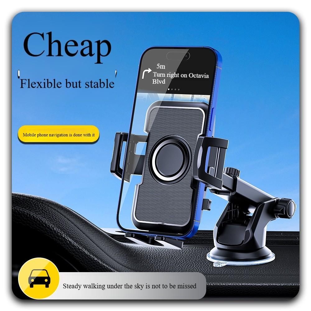 Trending Product Auto Suction Cup Mount Cell Phone Holder Cellphone Stand Dashboard Gooseneck Mobile Phone Holder for Car