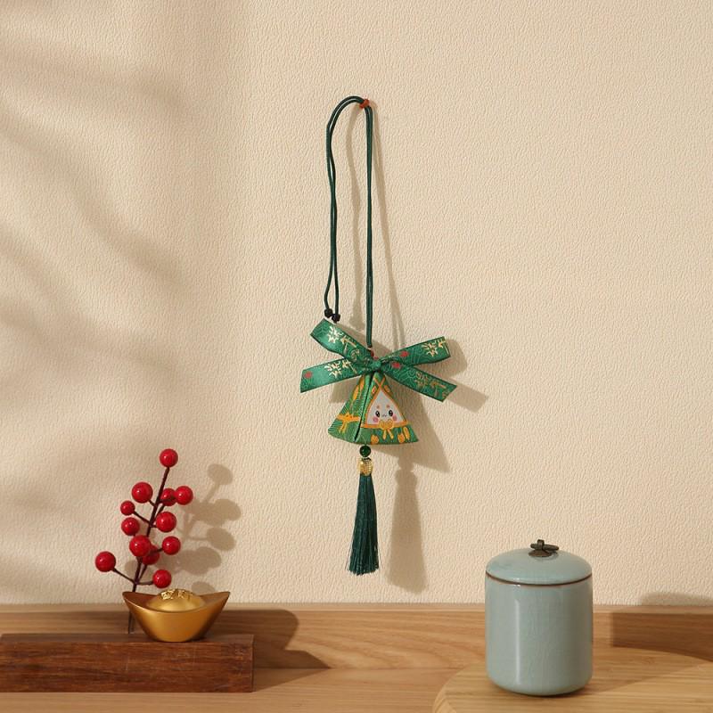 2026 Dragon Boat Festival Mugwort Fan Pendant & Indoor Sachet Bells for Door Handle and Decoration