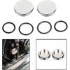 Хромированные Плоские Заглушки Осей Маятника Для Harley Touring Street Electra Glide Road King FLHT FLHX 1996-2023