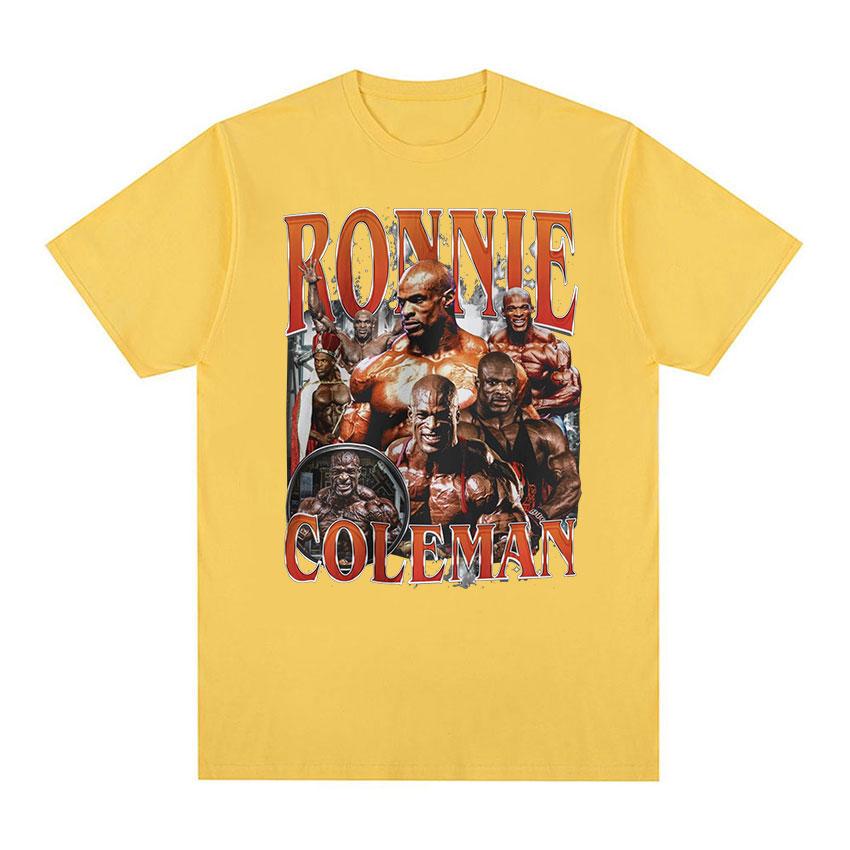 Футболка с графическим принтом тренажерного зала Ronnie Coleman Винтажная Высококачественная Модная Футболка Повседневная 100% Хлопок Оверсайз Футболки Уличная одежда Унисекс