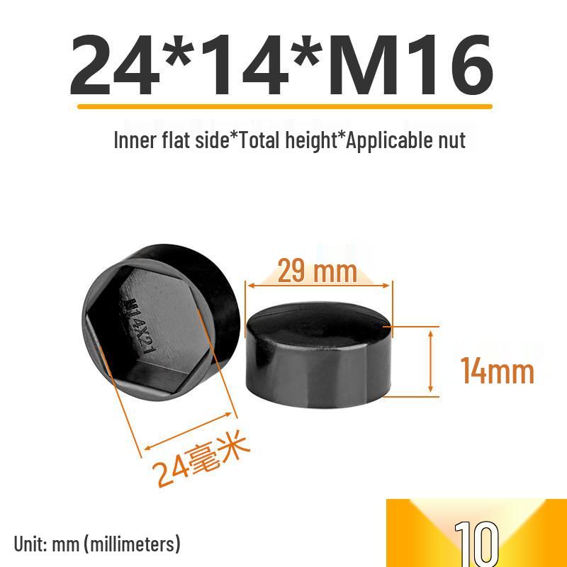 Hex Nut Protective Dust Cap for Flat Head Screws