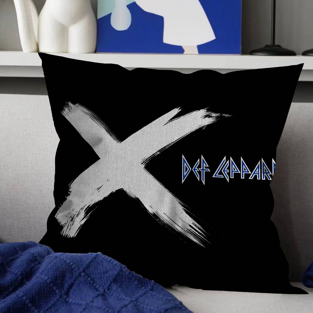 Classic Band Ddef LleppardS Maple Design Cushion Cover Happy Autumn Harvest Decor Holiday Decorati Pillow Cover