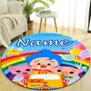 Personalized F-Flim Flim Round Chair Office Rug - Perfect for Mat, Office Chair & More - Ideal Gift for Birthdays and Holidays