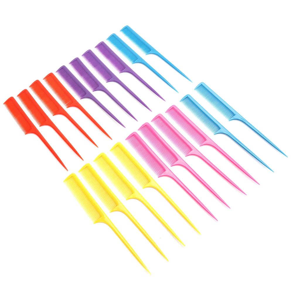 20pcs Anti Static Flat Teeth Comb Professional Heat Resistant Comb Hair Styling Tool For Women