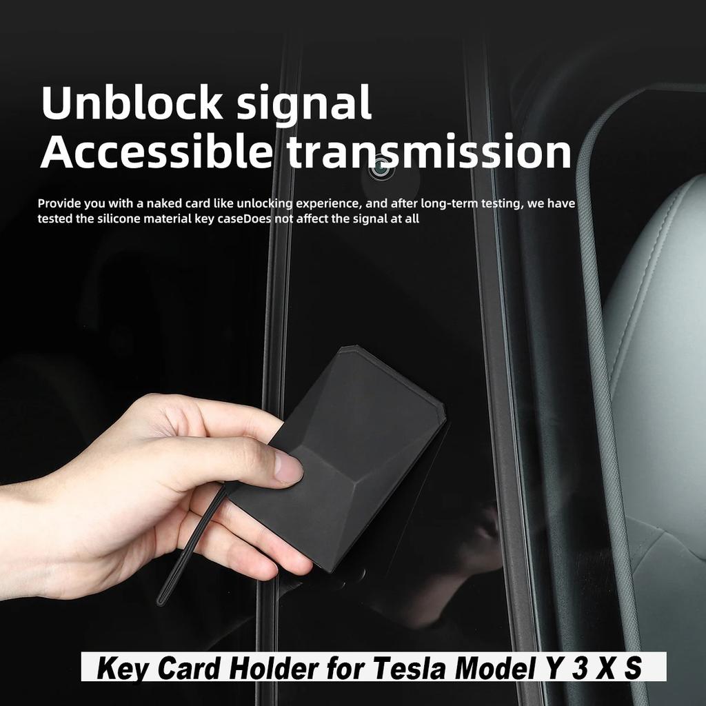 Чехол для карты-ключа автомобиля для Tesla Model 3 Y S X PLAID Light Speed Наклейка Силиконовый чехол-защита для карты-ключа Автомобильные аксессуары 2024