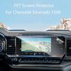 Защитная пленка для экрана PET для Chevrolet Silverado 1500 LT RST LTZ ZR2 2022-2024 13,4 дюйма, автомобильное радио, GPS-навигация, защита от царапин