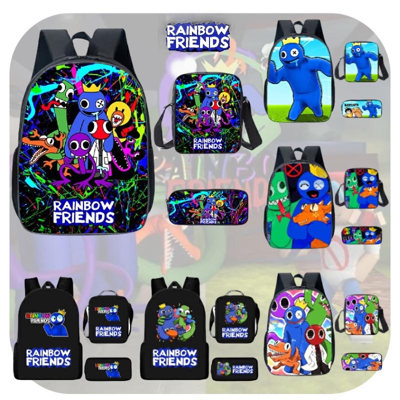 Rainbow Friends Cartoon Backpack For Kids 20l Capacity Oxford Fabric Breathable And Waterproof