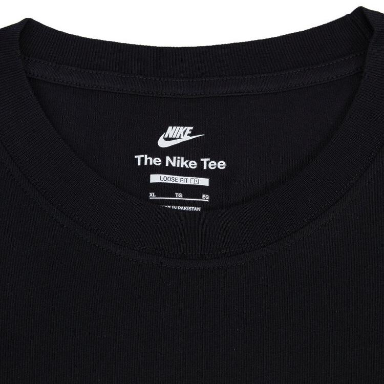 Nike Спортивная дышащая футболка с круглым вырезом и принтом алфавита, мужские топы с короткими рукавами, черные FD1287-010