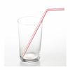 Yamato Bussan Straws, White, Pink, and Blue, 21cm, Bendable Colored Straws, No Bag (N), Commercial Use, 500 Straws