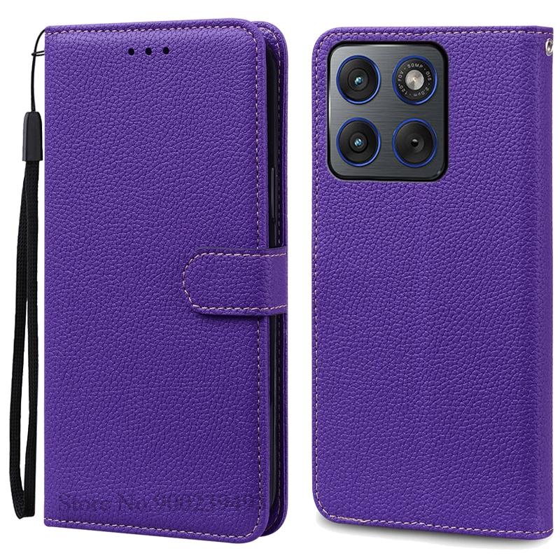 Чехол-книжка с кошельком из кожи для Motorola Edge 70, чехол-книжка с подставкой, магнитная крышка для телефона, Fundas