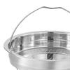 Stainless Steel Steamer Basket Household Insert Raised Stand, Practical with Handle