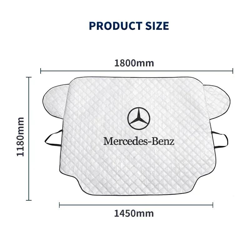FDM5   2025 For Mercedes-Benz Car Snow Ice Protector Visor Sun Shad Fornt Windshieldhade Thermal Insulatio For Mercedes Benz AMG A B C