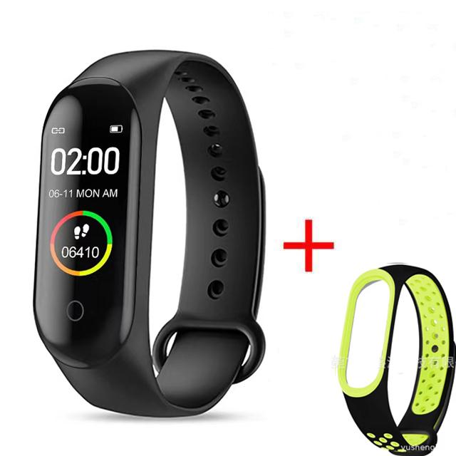 Водонепроницаемый M4 Смарт-часы Браслет Монитор артериального давления и сердечного ритма Смарт-браслет Фитнес-трекер Браслет для Android IOS