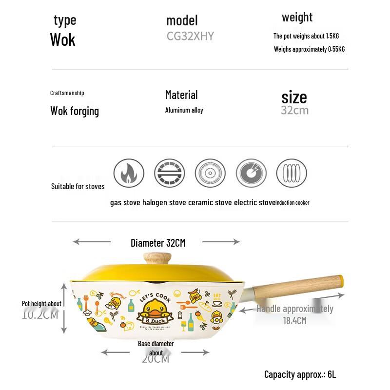 COOKER KING Little Yellow Duck Wok