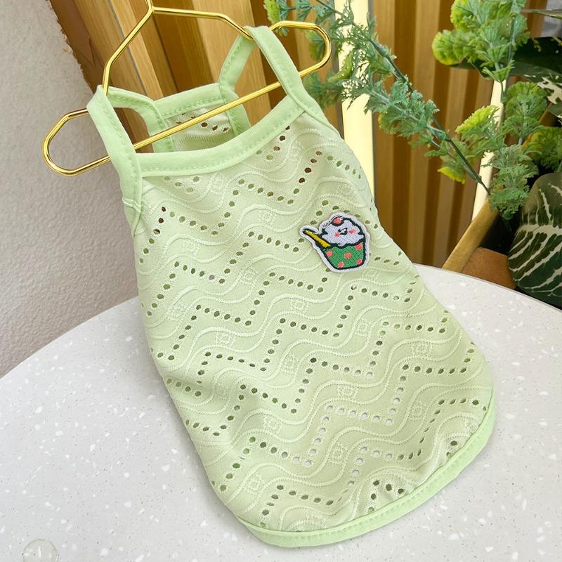 Весенне-летняя одежда для собак, шлейки для собак, тонкая дышащая одежда для домашних животных, кошек, кошачьи товары