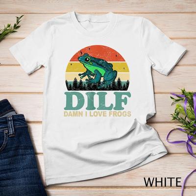 DILF-Черт, я люблю лягушек Смешная фраза Лягушка-Любители амфибий Унисекс Футболка