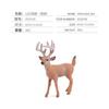 Children'S Cognitive Forest Series Animal Model, Simulated White-Tailed Deer 6-Piece Christmas Ornament Toy