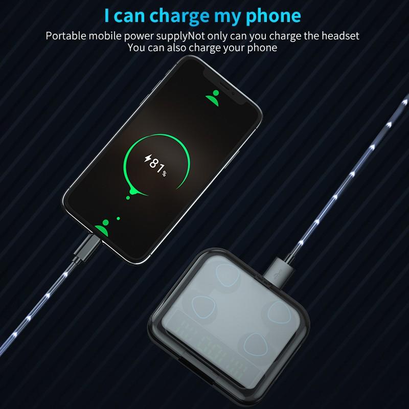 QUEED Беспроводная Bluetooth-гарнитура TWS 5.1 с двойным вызовом Power Touch