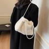 Autumn and Winter New 2025 Women's Bag Imitation Fur Plush Versatile Shoulder Bag Lightweight and Cool Underarm Casual Bag