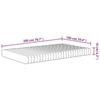 VidaXL Matelas en mousse moyennement doux 100x200 cm 373045