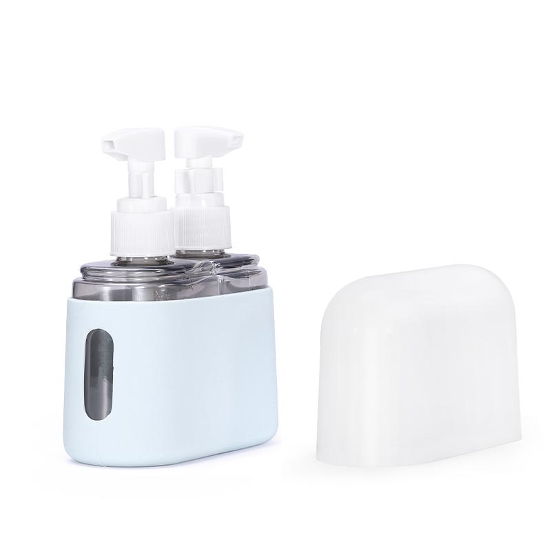 2/3/4-In-1 Travel Refillable Bottle Set Combination Liquid Lotion Shampoo Shower Gel Dispenser Empty Cosmetic Container Atomizer