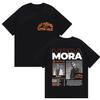 Rapper MORA Tour 2025 Merch T Shirt Men's Women Vintage High Quality Fashion T-shirts Hip Hop High Quality Short Sleeves Casual