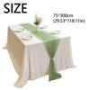 Reusable Chiffon Table Runner Solid Color Wedding Table Runner  Dinning Table