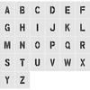 Трафарет IM 1 набор из 26 штук Размер шрифта 150 x 95 мм ASTSETA15095 (глазная метка) А~Я