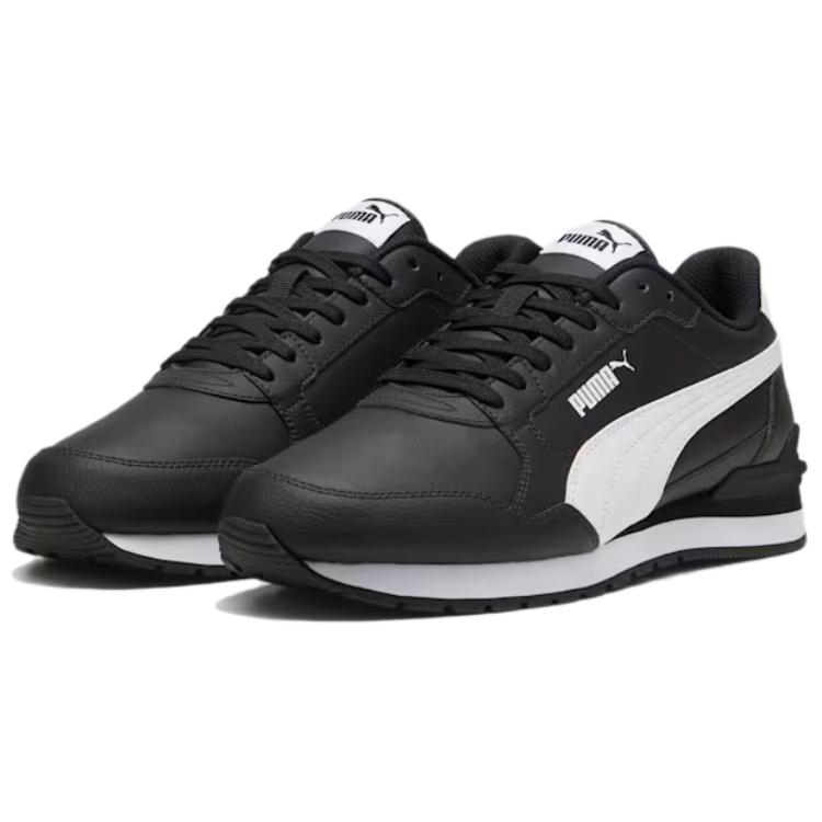 Puma ST Runner V4 Leather Black White Unisex Sneakers 399068-01