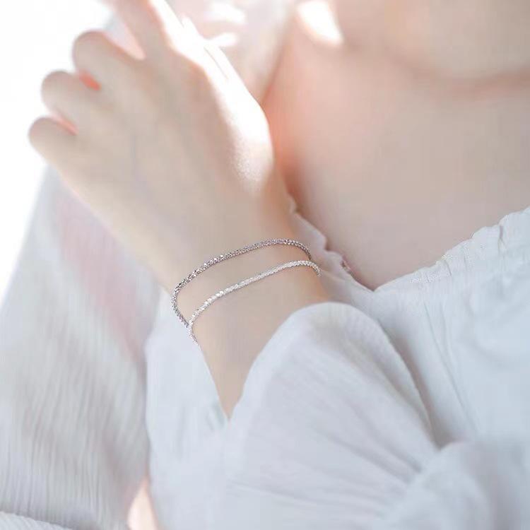 Браслет из стерлингового серебра 925 пробы «Звездное небо» для женщин - Летний корейский стиль мори, простые и модные украшения для рук