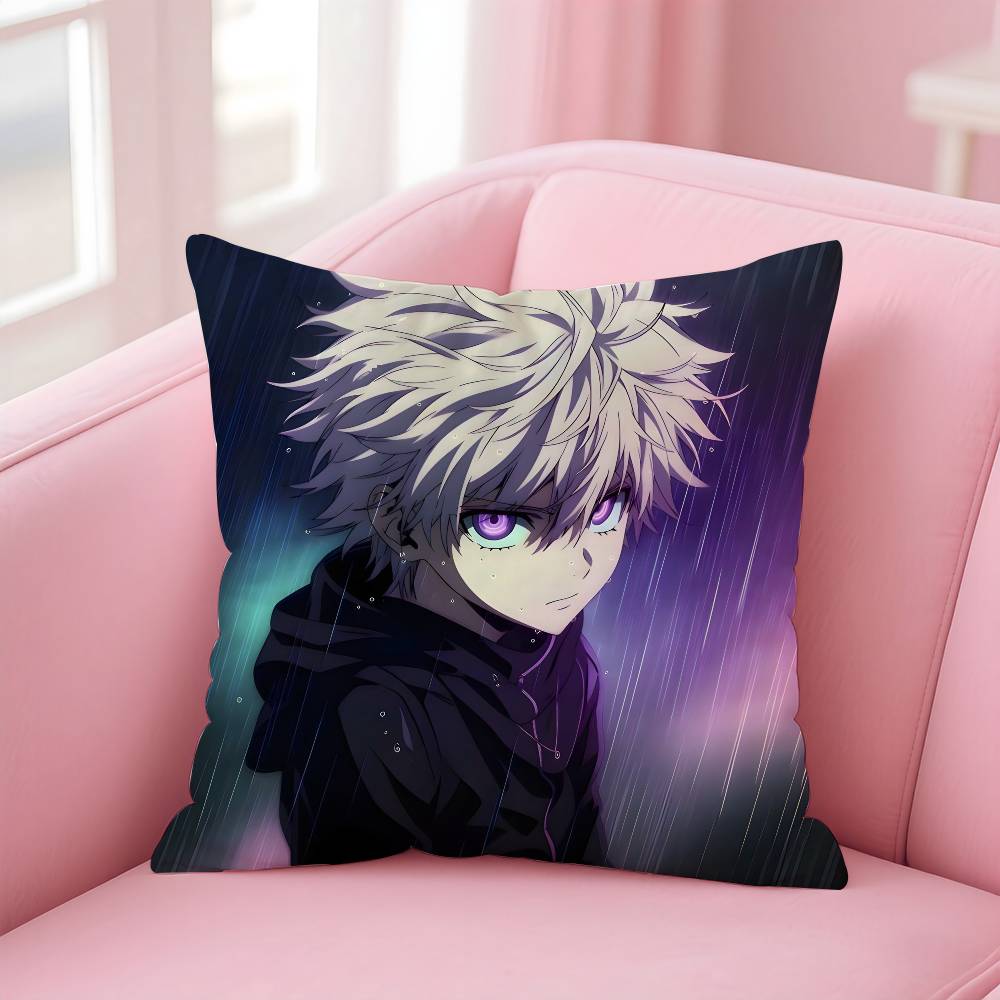Hunterxhunter Pillow Case Pattern Printed Pillowcase For Living Room Sofa Cushion Cover & Bedroom Decor