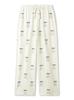Gelato Pique Unisex Print Long Pants PUCP241318 OWHT All-Over