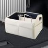 Trunk Storage Organizer Leather Camping Storage Box Foldable Cargo Trunk Organizer Multi-Compartment Camping Storage Box For Car