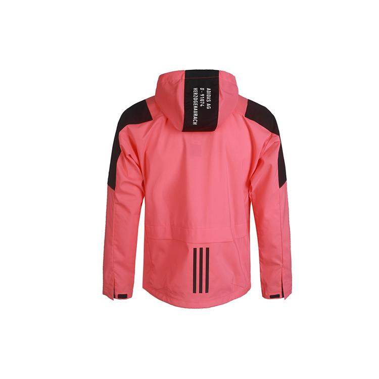 adidas Куртки Мужские Розовые С Капюшоном Умеренные Рабочая Одежда FU6571