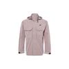 Solid Color Logo Embroidered Hooded Jacket Men Outerwear Grey DC6771-229