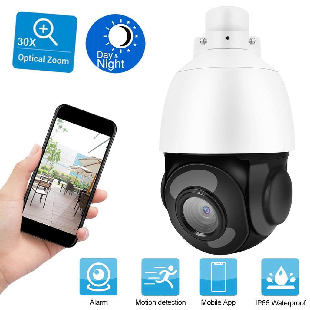 5MP Super HD CCTV Dome Camera 30X Optical Zoom 4-in-1 AHD/TVI/CVI/CVBS PAL