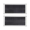 Solar Panel Kit IP65 Waterproof 40W 10A 50V 2Pcs Monocrystalline Solar Panel with Solar Charge