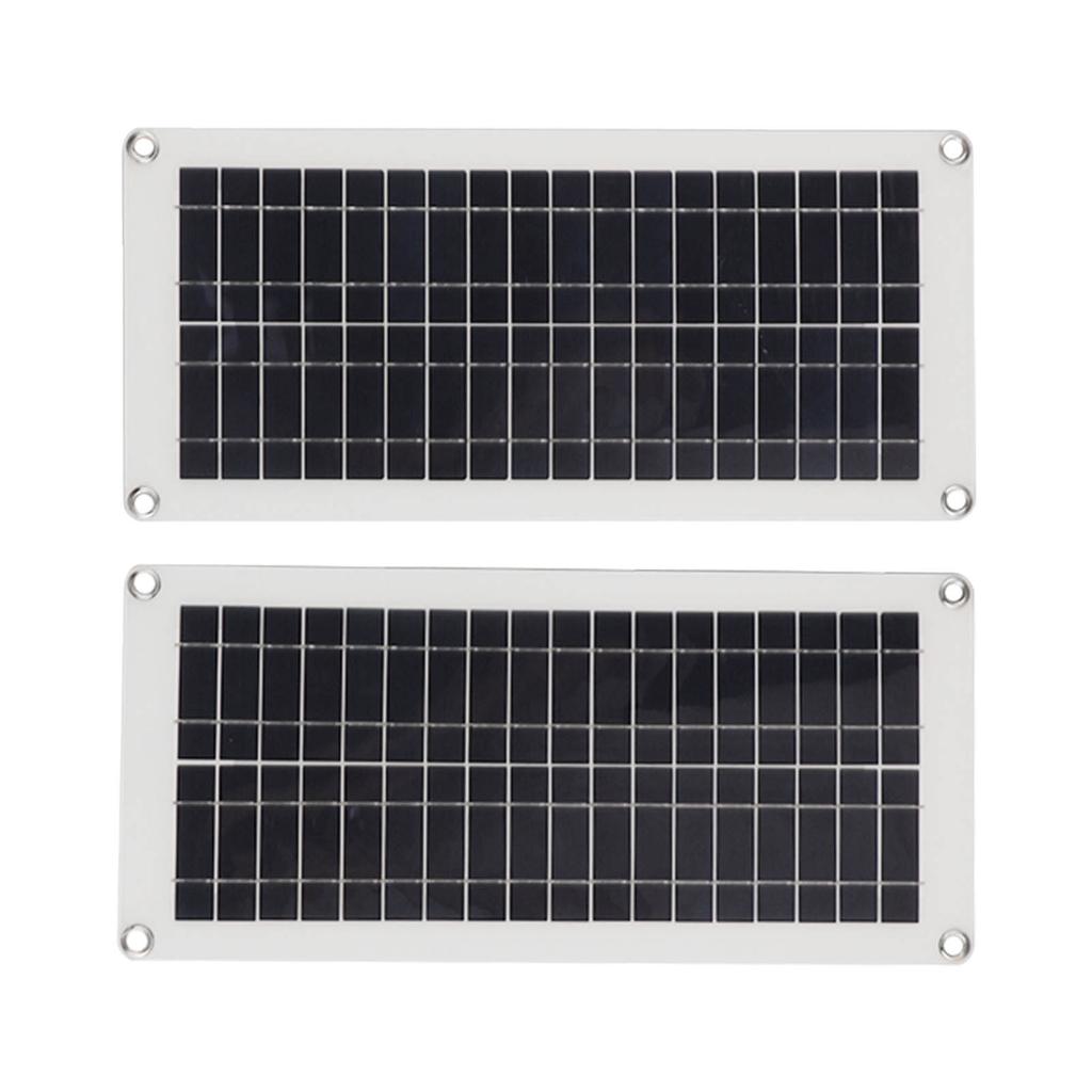 Solar Panel Kit IP65 Waterproof 40W 10A 50V 2Pcs Monocrystalline Solar Panel with Solar Charge