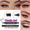 2 In 1 Waterproof Liquid Sealed Eyeliner Sealed Eyeliner Pencil Seal Stamp Long Lasting Double Head Eyeliner Pencil Sexy Eye Makeup Cosmetic