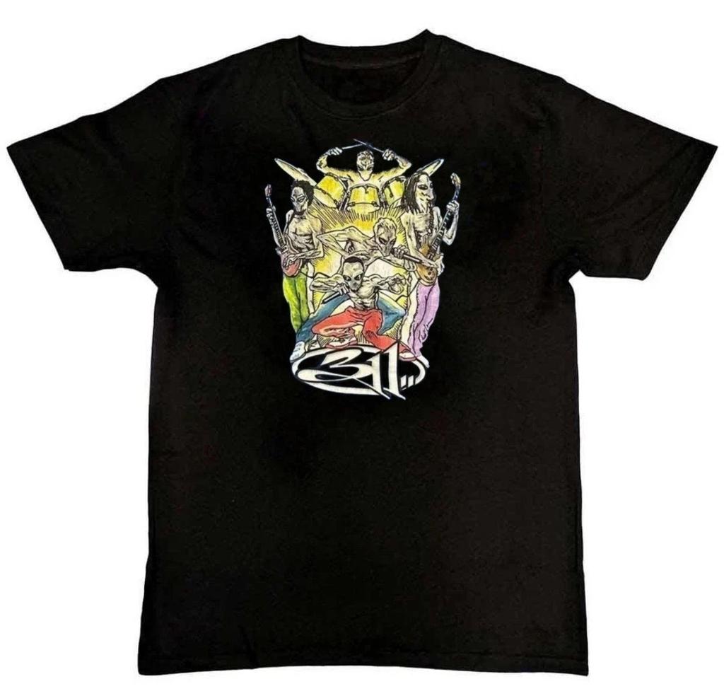 Rare! 311 Band Graphic Print Unisex Mens 100% Cotton T-shirt Mens Tees Top