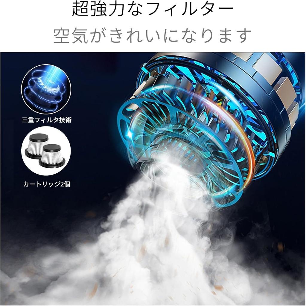 Car Vacuum Cleaner Handy Cleaner Vacuum Cleaner Cordless Powerful Suction Car Cleaner USB Rechargeable 9000PA Suction Small Vacuum Cleaner Compact