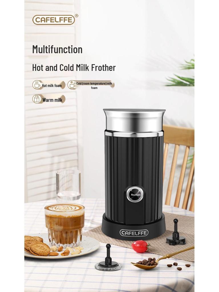 CAFELFFE Electric Milk Frother & Hot/Cold Foamer - Automatic Household Coffee Maker
