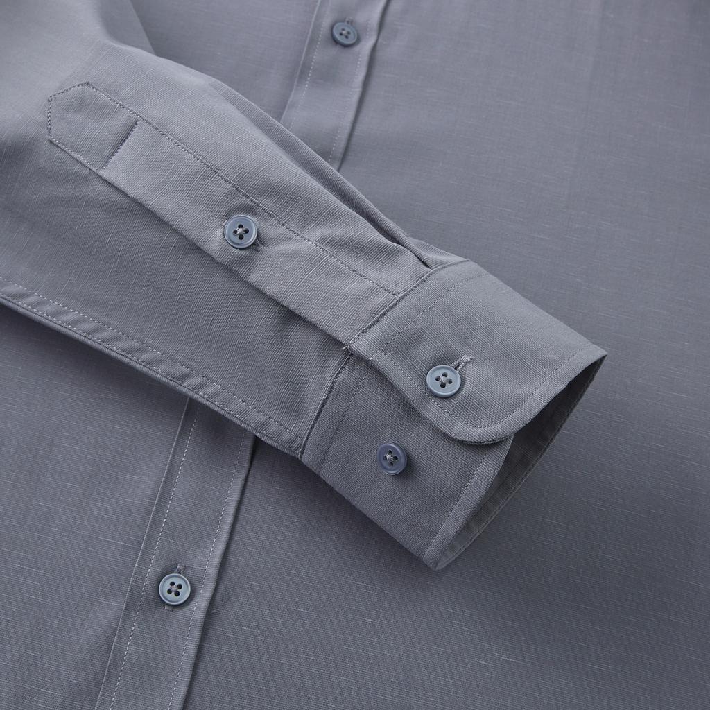 Мужская весенняя новая рубашка в стиле business casual с длинным рукавом