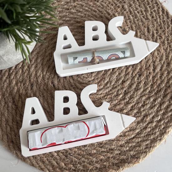 Yousheng Пасхальные силиконовые формы Формы для букв ABC Пасхальная форма для денежного подарка Форма для литья из гипса Алфавитная форма для кубиков льда